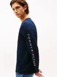 Blue Long Sleeve Slim Fit T-Shirt  Men
