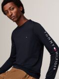 Blue Long Sleeve Slim Fit T-Shirt  Men