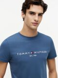 Blue Logo Slim Fit Jersey T-Shirt  Men