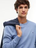 Blue Jumper Din Bumbac Si Casmir Crew Neck  Barbati