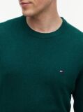 Green Cotton Cashmere Crew Neck Jumper  Men