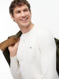 Beige Cotton Cashmere Crew Neck Jumper  Men