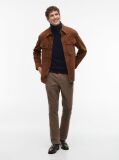 Blue Jumper Din Bumbac Si Casmir Roll Neck  Barbati