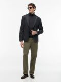 Gri Jumper Din Bumbac Si Casmir Roll Neck  Barbati