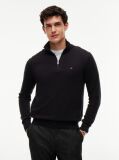 Black Zip-Neck Jumper  Men