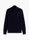 Blue Zip-Neck Jumper  Men