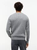 Gri Jumper Cu Guler Rotund Din Tricot  Barbati