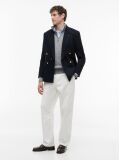 Grey Cable Knit Half-Zip Jumper  Men
