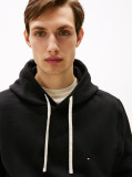 Negru Hanorac Fleece Cu Guga Cu Snur  Barbati