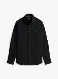 Negru Camasa Flex Slim Fit Din Poplin   Barbati