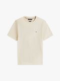 Beige Flag Embroidery T-Shirt  Men