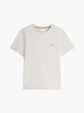 Beige Flag Embroidery T-Shirt  Men