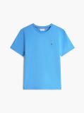 Blue Tricou Cu Broderie Steag  Barbati