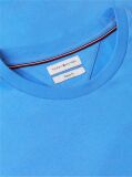 Blue Tricou Cu Broderie Steag  Barbati