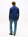 Blue Regular Fit Washed Pure Linen Shirt  Men