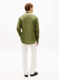 Green Regular Fit Washed Pure Linen Shirt  Men