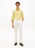 Yellow Regular Fit Washed Pure Linen Shirt  Men