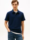 Blue Polo Cu Croiala Regular Si Logo  Barbati