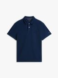 Blue Polo Cu Croiala Regular Si Logo  Barbati