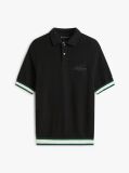 Negru Polo Hidden Cu Croiala Clasica  Barbati