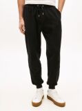 Negru Pantaloni Joggers Cu Logo Brodat  Barbati