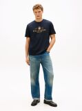 Blue Performance Tricou Cu Logo Brodat  Barbati