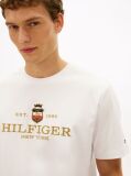 White Performance Logo Embroidery T-Shirt  Men