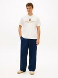 White Performance Logo Embroidery T-Shirt  Men