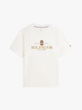 White Performance Logo Embroidery T-Shirt  Men
