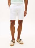 Alb Pantaloni Scurti Denton Twill Slim Cu Lungimea Inseam De 9,5"  Barbati