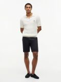 Blue Pantaloni Scurti Chino Denton Slim Cu Imprimeu Si Inseam De 9,5"  Barbati