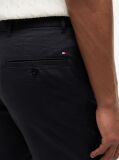 Blue Pantaloni Scurti Chino Denton Slim Cu Imprimeu Si Inseam De 9,5"  Barbati