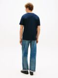 Blue Tricou Cu Guler Rotund Si Logo Jersey  Barbati