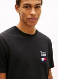 Black Logo Embroidery Jersey Crew Neck T-Shirt  Men