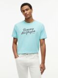 Blue Logo Graphic Crew Neck T-Shirt  Men