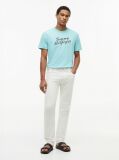 Blue Logo Graphic Crew Neck T-Shirt  Men