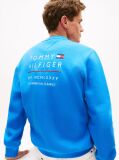 Blue Sweatshirt Terry Cu Logo Brodat  Barbati