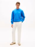 Blue Sweatshirt Terry Cu Logo Brodat  Barbati