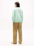 Green Logo Embroidery Terry Sweatshirt  Men