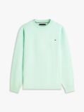 Green Logo Embroidery Terry Sweatshirt  Men