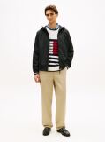 Black Hooded Zip-Thru Jacket  Men