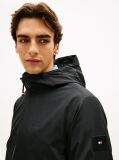 Black Hooded Zip-Thru Jacket  Men