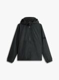Black Hooded Zip-Thru Jacket  Men