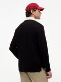 Negru Polo Rugby Cu Logo Appliqué Si Croiala Lejera  Barbati