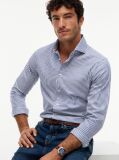 Multi Camasa Smart Casual Cu Croiala Slim Si Dungi  Barbati