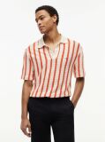 Multi Relaxed Fit Open Knit Polo Shirt  Men