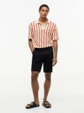 Multi Relaxed Fit Open Knit Polo Shirt  Men