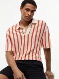 Multi Relaxed Fit Open Knit Polo Shirt  Men