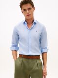 Blue Pantaloni Scurti Slim Fit Cu Imprimeu Micro  Barbati