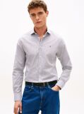 Black Slim Fit Gingham Check Poplin Shirt  Men